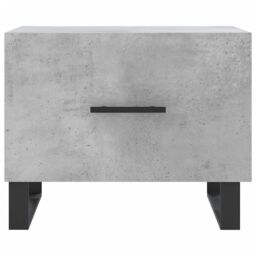 Berkfield Home Coffee Tables 2 pcs Concrete Grey 50x50x40 cm Engineered Wood - Size: 50 x 50 x 40 cm - thumbnail 6