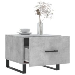 Berkfield Home Coffee Tables 2 pcs Concrete Grey 50x50x40 cm Engineered Wood - Size: 50 x 50 x 40 cm - thumbnail 4