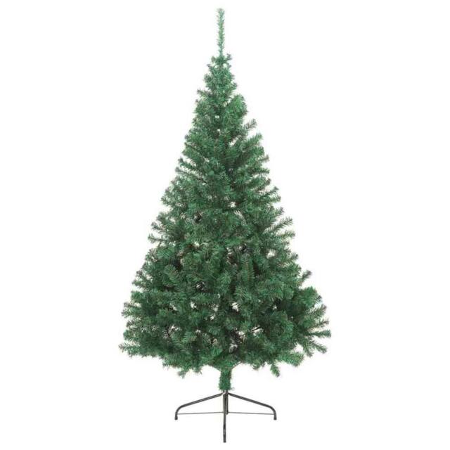 Berkfield Home Beautiful Artificial Pre-lit Christmas Tree Green 240 cm PVC - image 1