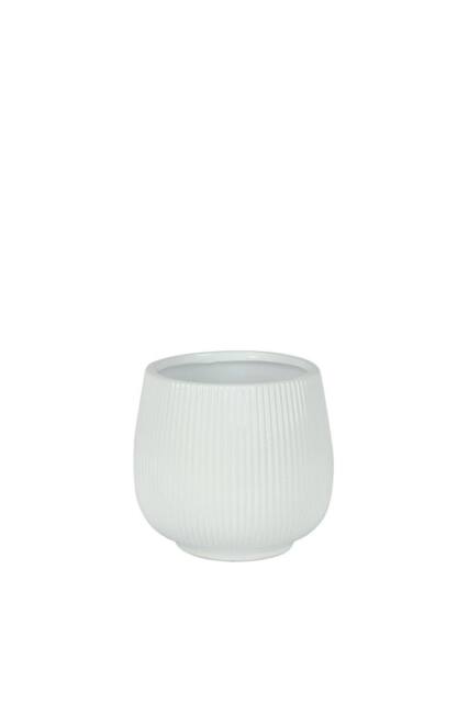 KDMD Glossy White Hortus Lisbon Pot 12.5x13cm 2 Pack - Size: 12.5x13 cm - image 1