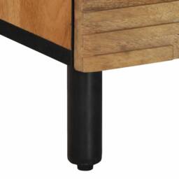 Berkfield Home Sideboard Brown 60x33x75 cm Solid Wood Mango - Size: 60 x 33 x 75 cm - thumbnail 8