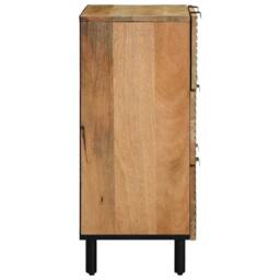 Berkfield Home Sideboard Brown 60x33x75 cm Solid Wood Mango - Size: 60 x 33 x 75 cm - thumbnail 4