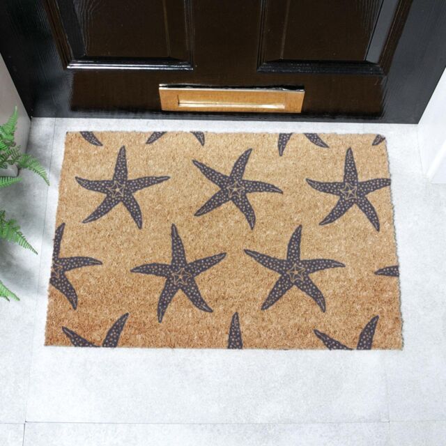 Artsy Mats Starfish Doormat (60 x 40cm) in Brown - Size: 40 cm x 60 cm - image 1