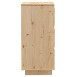 Berkfield Home Sideboard 32x34x75 cm Solid Wood Pine in Natural - Size: 32 x 34 x 75 cm - thumbnail 6