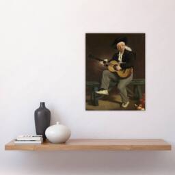 "Artery8 The Spanish Singer Portrait Manet Vintage Wall Art Print Poster in Brown - Size: W24"" x H32""" - thumbnail 4