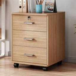 KORVIXA Under Desk Filing Cabinet W/ Drawer & Wheels in Natural - Size: 0.6m2 - thumbnail 3