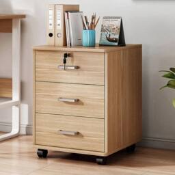KORVIXA Under Desk Filing Cabinet W/ Drawer & Wheels in Natural - Size: 0.6m2 - thumbnail 1