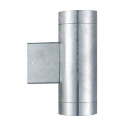 Nordlux Modern Outdoor Wall Light Silver Galvanized steel GU10 Coastal/Marine Safe - Mains Powered, IP54 - thumbnail 2