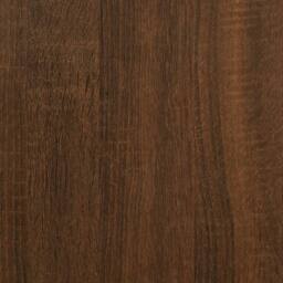 Berkfield Home Decorative Bookcase 5-Tier Brown Oak 59x35x171 cm Engineered Wood - Size: 59 x 35 x 171 cm - thumbnail 8