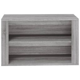 Berkfield Home Shoe Rack Grey Sonoma 75x35x45 cm Engineered Wood - Size: 75 x 35 x 45 cm - thumbnail 5
