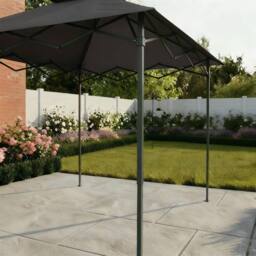 Home Source Pop Up Folding BBQ Gazebo Outdoor Garden Marquee Tent With Carry Bag in Black - thumbnail 3