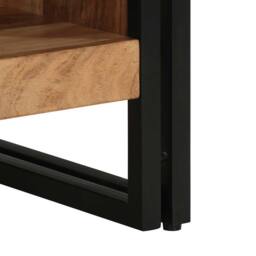 Berkfield Home Durable Coffee Table 50x50x38 cm Solid Wood Acacia in Brown - Size: 50 x 50 x 38 cm - thumbnail 7