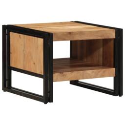 Berkfield Home Durable Coffee Table 50x50x38 cm Solid Wood Acacia in Brown - Size: 50 x 50 x 38 cm - thumbnail 1