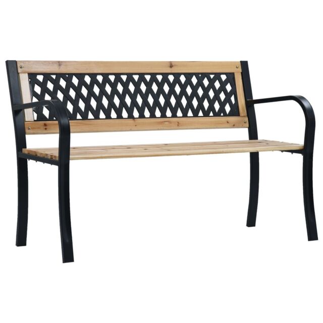 Berkfield Home Garden Bench 120 cm Wood in Brown - image 1