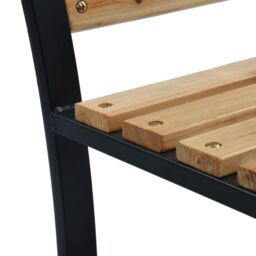 Berkfield Home Garden Bench 120 cm Wood in Brown - thumbnail 6