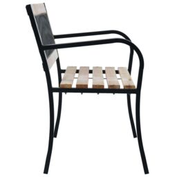 Berkfield Home Garden Bench 120 cm Wood in Brown - thumbnail 3