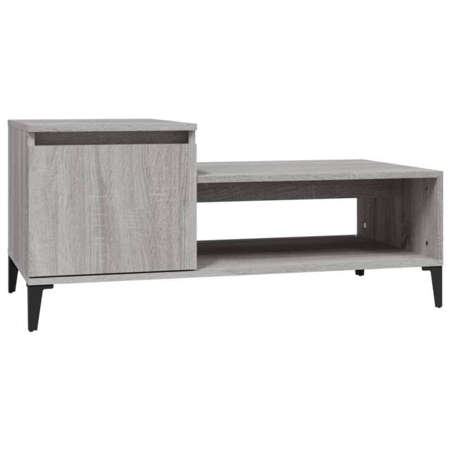 Berkfield Home Coffee Table Grey Sonoma 100x50x45 cm Engineered Wood - Size: 100 x 50 x 45 cm - image 1