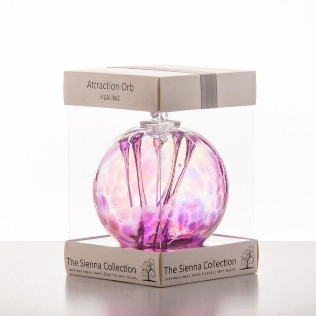 Sienna Glass Attraction Orb Healing in Purple - image 1