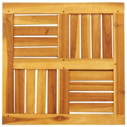 Berkfield Home Table Top 50x50x2 cm Square Solid Wood Acacia in Brown - Size: 50 x 50 x 2 cm - thumbnail 6