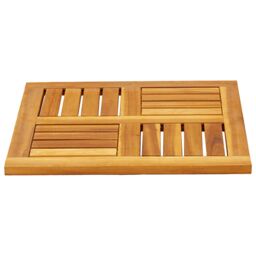 Berkfield Home Table Top 50x50x2 cm Square Solid Wood Acacia in Brown - Size: 50 x 50 x 2 cm - thumbnail 3