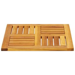 Berkfield Home Table Top 50x50x2 cm Square Solid Wood Acacia in Brown - Size: 50 x 50 x 2 cm - thumbnail 5