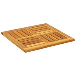 Berkfield Home Table Top 50x50x2 cm Square Solid Wood Acacia in Brown - Size: 50 x 50 x 2 cm - thumbnail 4