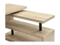Vente-unique Extendable Desk With 360° Swivel Top - MDF - Natural - NICEPHORE III in Light Oak - thumbnail 9