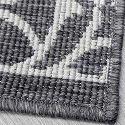 runrug Carpet Runner Rug - Indoor/Outdoor, Reversible, 2mm - 'Ivy' in Grey - Size: 60 cm x 390 cm - thumbnail 2