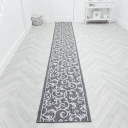runrug Carpet Runner Rug - Indoor/Outdoor, Reversible, 2mm - 'Ivy' in Grey - Size: 60 cm x 390 cm - thumbnail 5