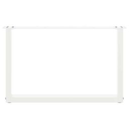 Berkfield Home Coffee Table Legs U-Shaped 2 pcs White 60x(42-43) cm Steel - thumbnail 5