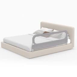 CASART Foldable Toddler Bed Rail 178 cm Long Adjustable Baby Bed Rail Guard in Grey - thumbnail 3
