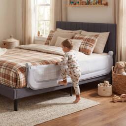 CASART Foldable Toddler Bed Rail 178 cm Long Adjustable Baby Bed Rail Guard in Grey - thumbnail 5