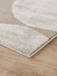 Desire Rugs Hamilton Modern Sheen Area Rug - Abstract Motif Geometric Lines Design in Taupe - Size: 80 cm x 150 cm - thumbnail 4