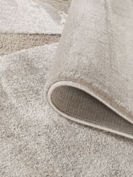 Desire Rugs Hamilton Modern Sheen Area Rug - Abstract Motif Geometric Lines Design in Taupe - Size: 80 cm x 150 cm - thumbnail 3