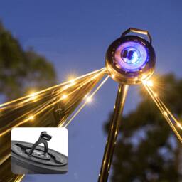 Obasyhig Outdoor Camping Ultra-long Battery Life LED String Light in Black - thumbnail 2