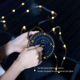 Obasyhig Outdoor Camping Ultra-long Battery Life LED String Light in Black - thumbnail 3