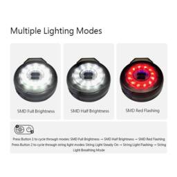Obasyhig Outdoor Camping Ultra-long Battery Life LED String Light in Black - thumbnail 4