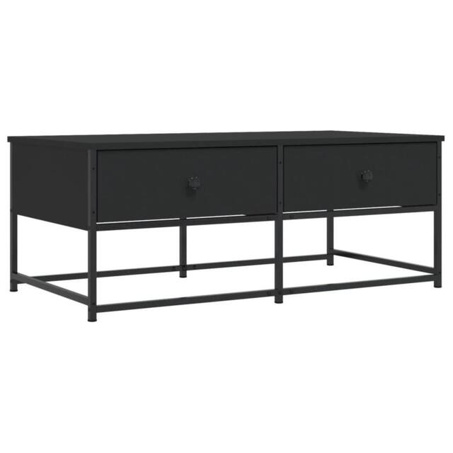 Berkfield Home Coffee Table Black 100x51x40 cm Engineered Wood - Size: 100 x 51 x 40 cm - image 1