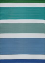 THE RUGS Reversible Weatherproof Outdoor Blue Rug Striped Rainbow 1030 - Size: 180 cm x 270 cm - thumbnail 2