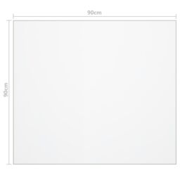 Berkfield Home Table Protector Matt 90x90 cm 2 mm PVC - thumbnail 6