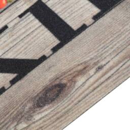 Berkfield Home Kitchen Rug Washable Cooking Grey 45x150 cm Velvet - thumbnail 3