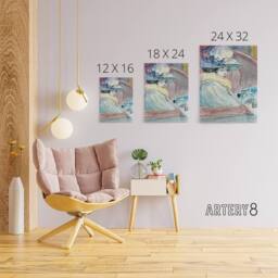 "Artery8 Henry Somm Woman in a Lodge Watercolour Portrait Canvas Wall Art Print - Size: W12"" x H16""" - thumbnail 4