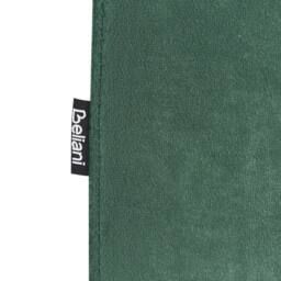 Wyld and Coco Green Velvet Square Ottoman with Silver Metal Legs - thumbnail 7