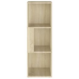 Berkfield Home Corner Cabinet Sonoma Oak 33x33x100 cm Engineered Wood in Brown - Size: 33 x 33 x 100 cm - thumbnail 5