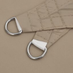 Berkfield Home Sunshade Sail Oxford Fabric Triangular 5x5x5 m Taupe - thumbnail 6