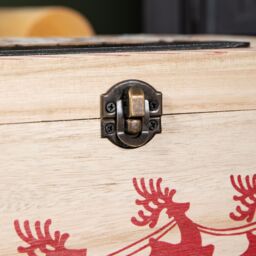 Samuel Alexander 30cm Christmas Eve Wooden Gift Box with Personalisable Name Plate in Beige - thumbnail 7