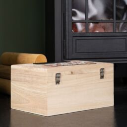 Samuel Alexander 30cm Christmas Eve Wooden Gift Box with Personalisable Name Plate in Beige - thumbnail 8