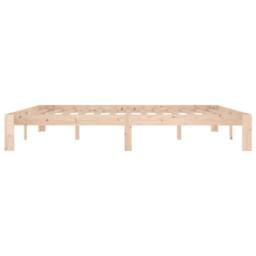 Berkfield Home Bed Frame Solid Wood 180x200 cm Super King Size in Light Tan - thumbnail 5