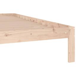 Berkfield Home Bed Frame Solid Wood 180x200 cm Super King Size in Light Tan - thumbnail 6