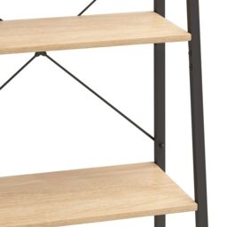 Berkfield Home 5-Tier Standing Shelf Light Brown & Black 56x35x174 cm - Size: 56 x 35 x 174 cm - thumbnail 6